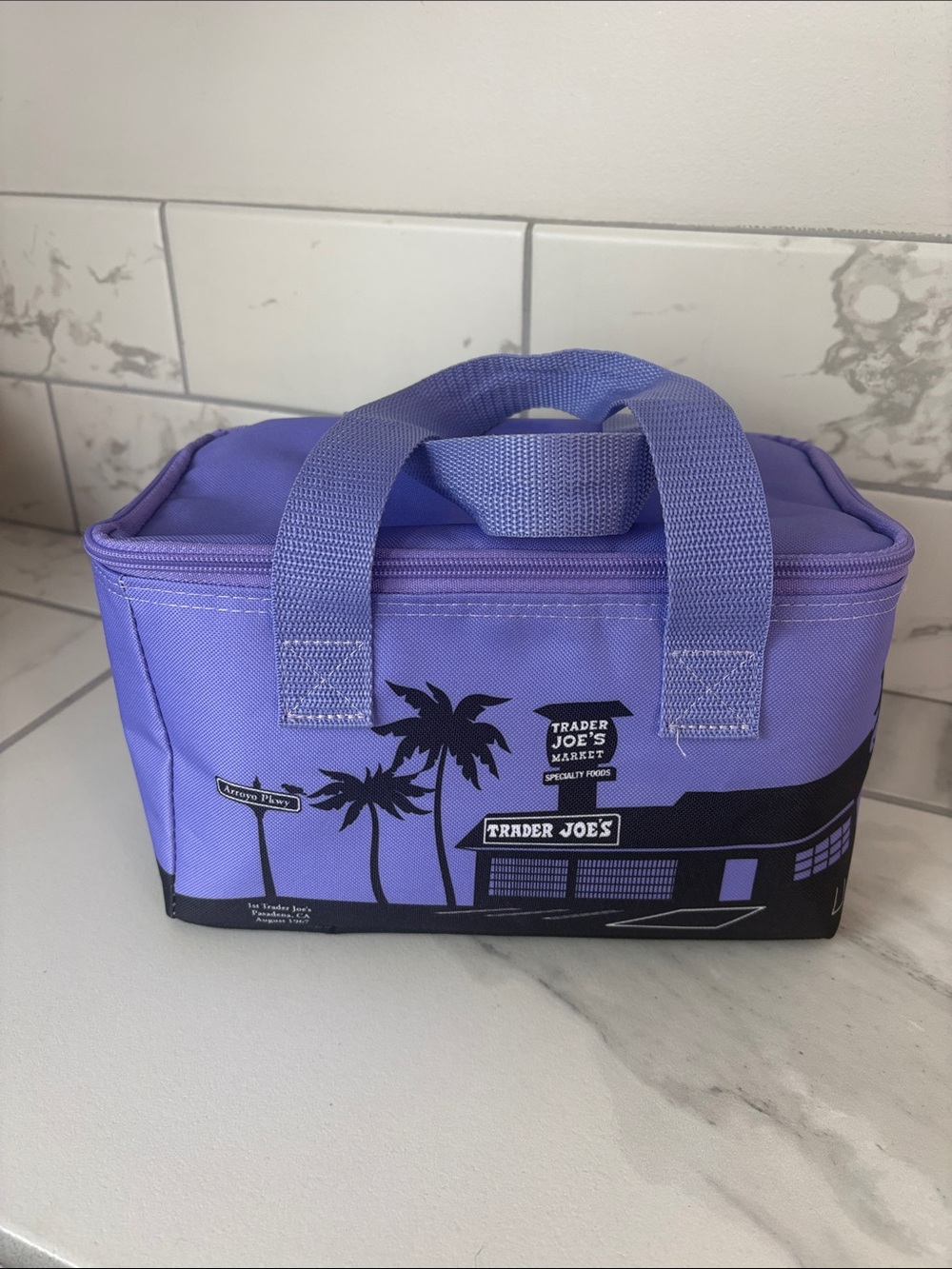 Trader Joe's Lavender Insulated Lunch Tote